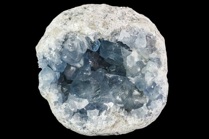 Sky Blue Celestine (Celestite) Geode - Madagascar #107348